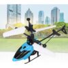 Επαναφορτιζόμενο Τηλεκατευθυνόμενο Ελικόπτερο με την Κίνηση του Χεριού σε Μπλε Χρώμα