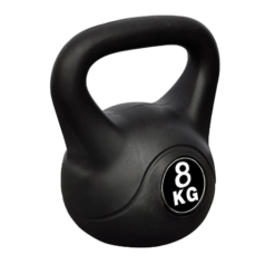 Βαράκι γυμναστικής kettlebell από PVC 8kg 25566-33 μαύρο