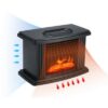 Mini Τζάκι Αερόθερμο με Εφέ Φλόγας–Flame Heater 1000W