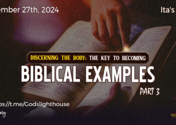 DISCERNING THE BODY: THE KEY TO BECOMING 3