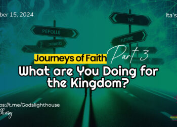 What are you doing for the kingdom?