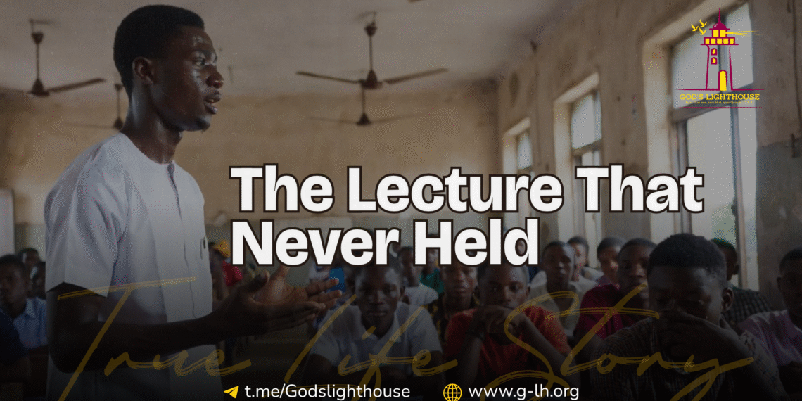 The Lecture That Never Held