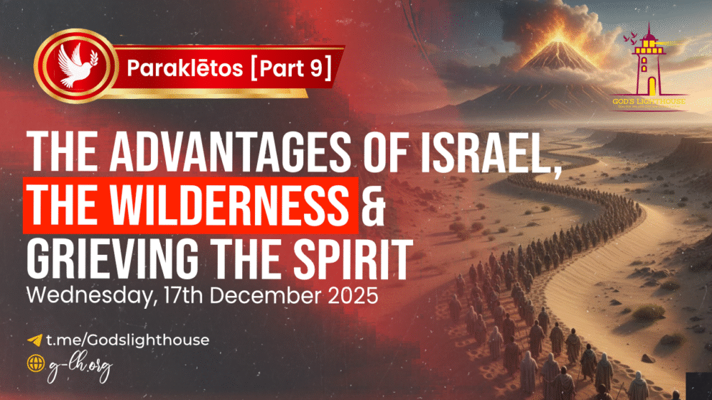 Parakletos [Part 9]: The Advantages of Israel, the Wilderness & Grieving the Spirit Image
