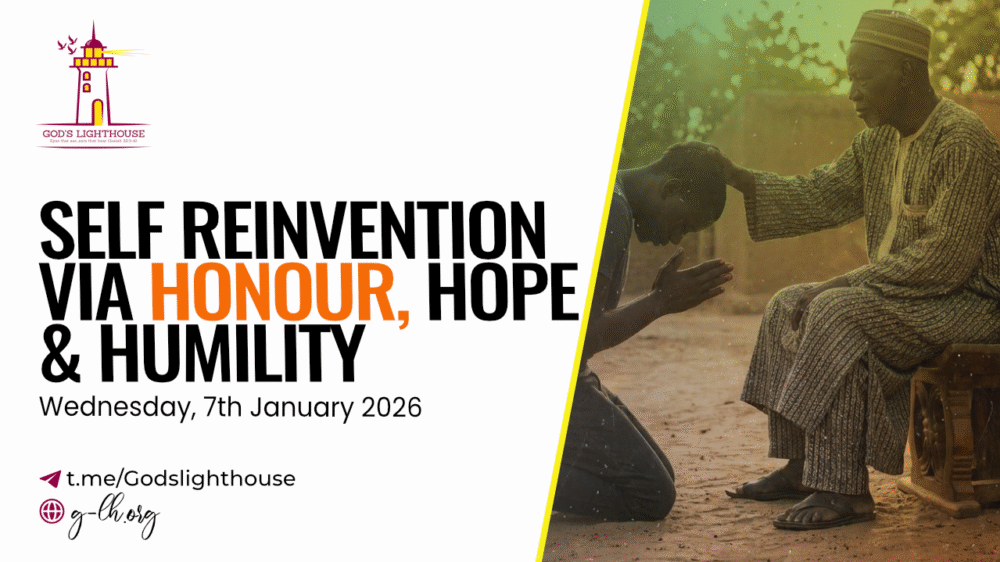 Self Reinvention via Honour, Hope & Humility Image