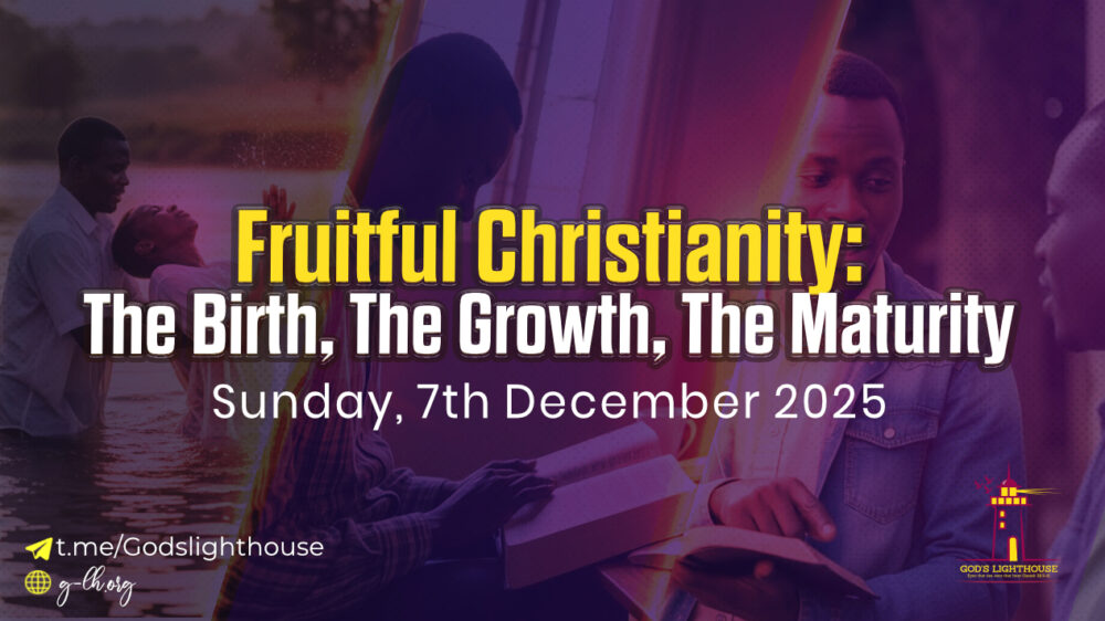 Fruitful Christianity - The Birth, The Growth, The Maturity