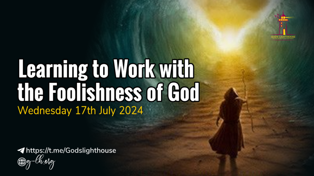 Learning to Work with the Foolishness of God 