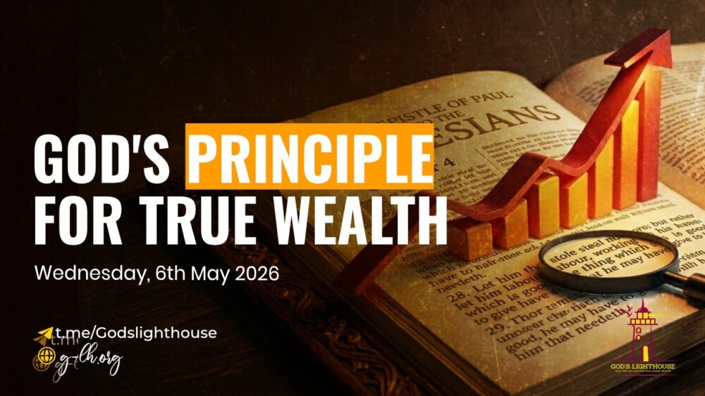 God's Principle for True Wealth Image
