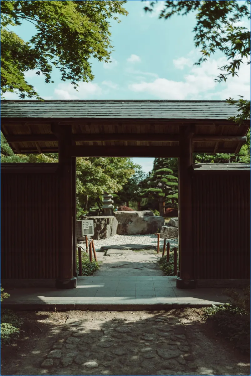 Tor zu einem japanischen Garten