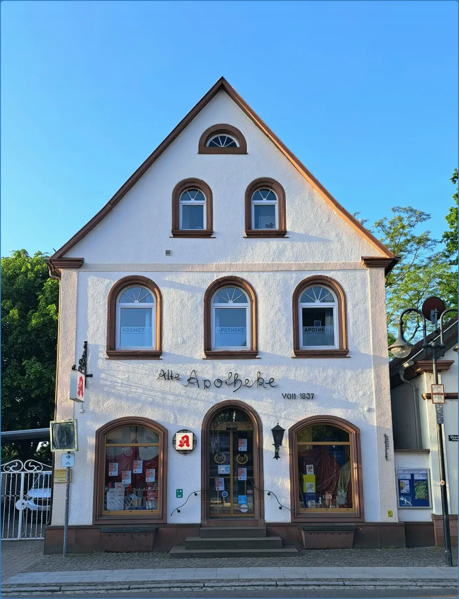 Historisches Gebäude einer Apotheke
