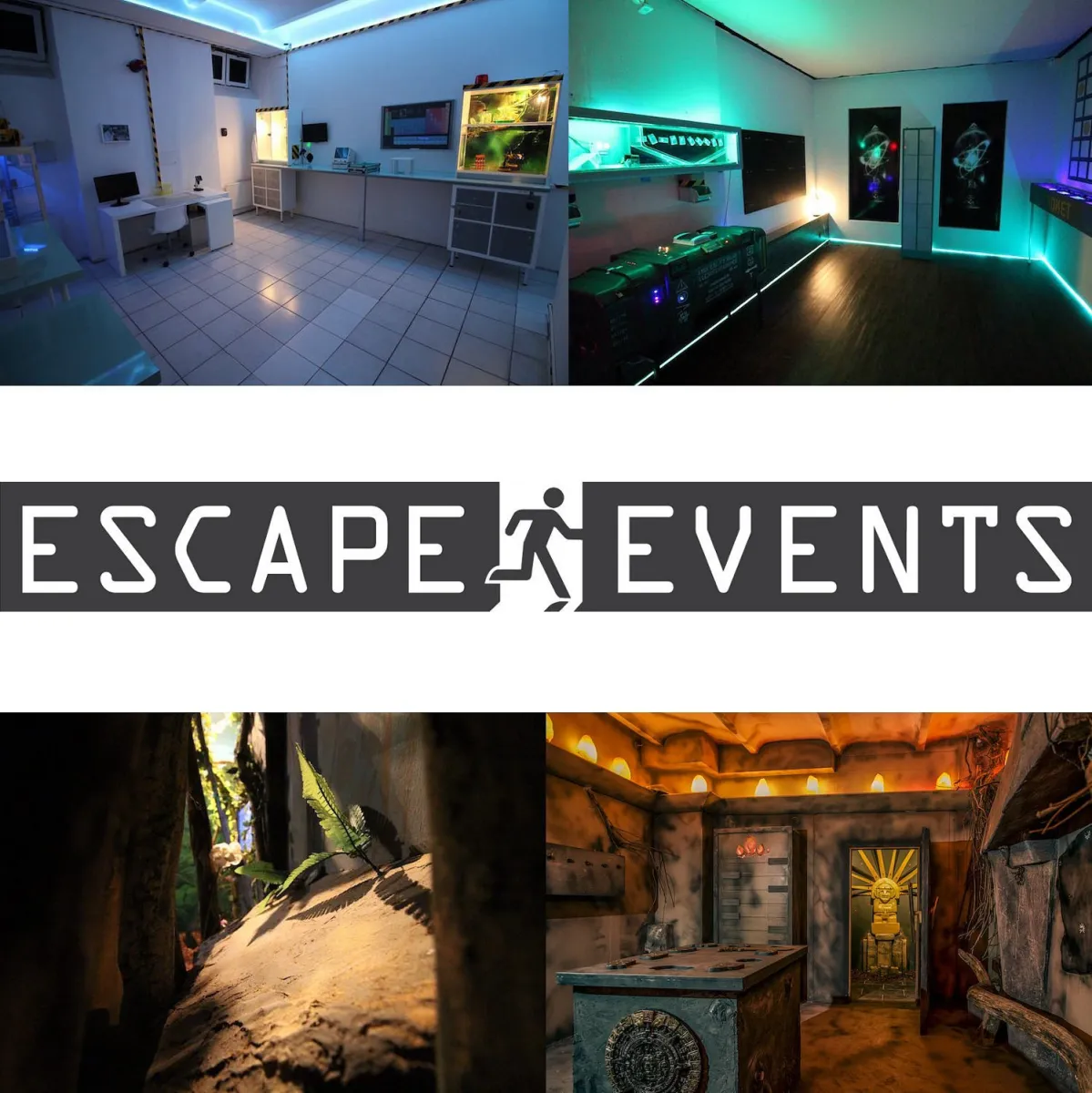 Verschiedene Escape-Room-Designs