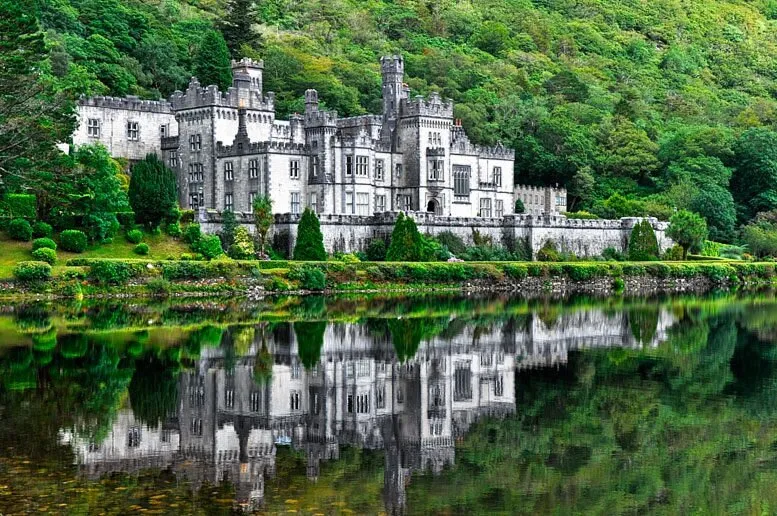 Castle with reflection on a lake