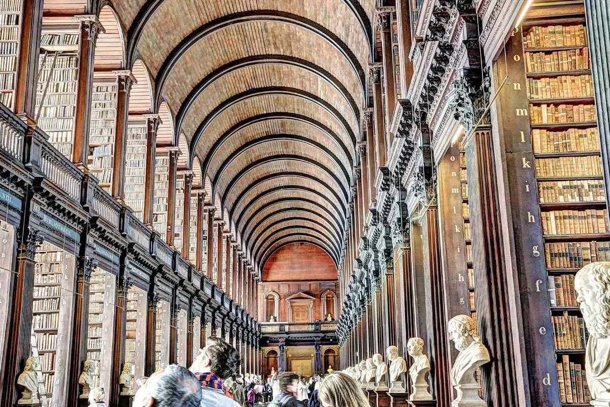 Hilltoptreks recreation base Dublin 1, library interior with arches