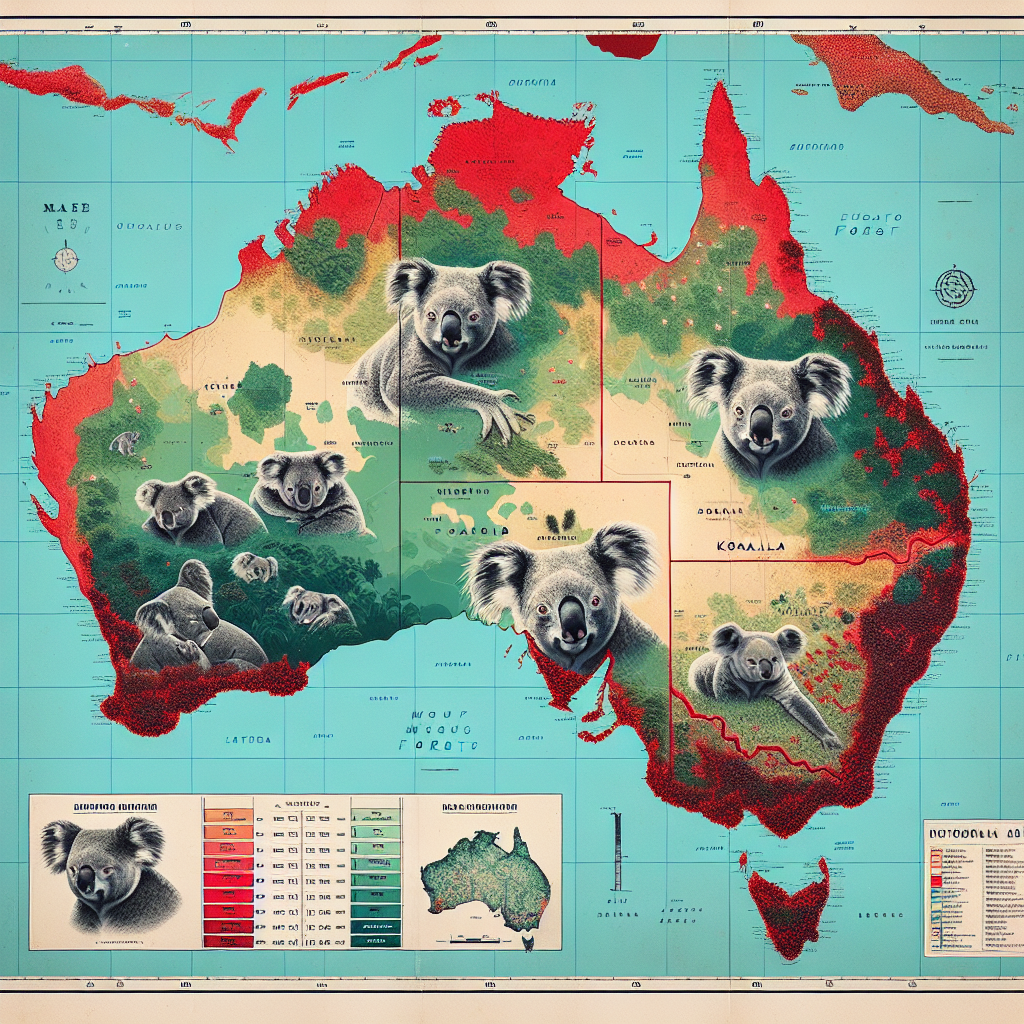 Distribution map for Koala – Der träumerische Baumbewohner