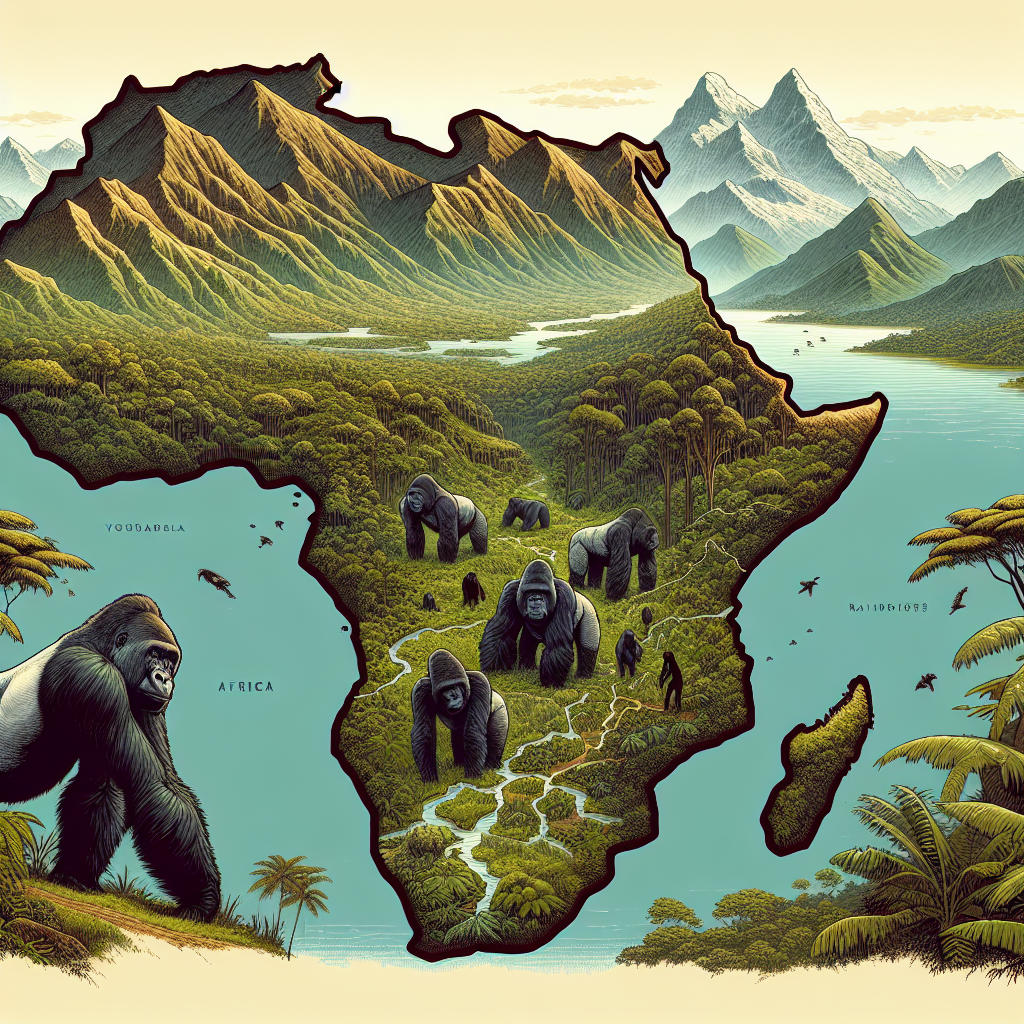 Distribution map for Gorilla – Der majestätische Wächter der Wälder