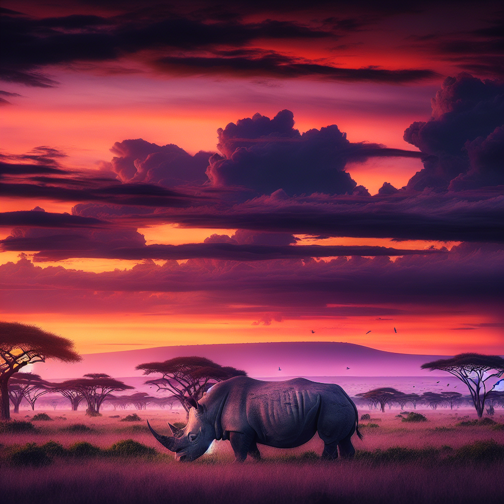 Nashorn – Der majestätische Wächter der Savannen