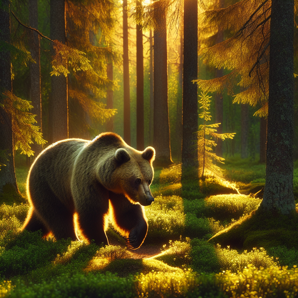 Braunbär – Der majestätische Herrscher der Wälder