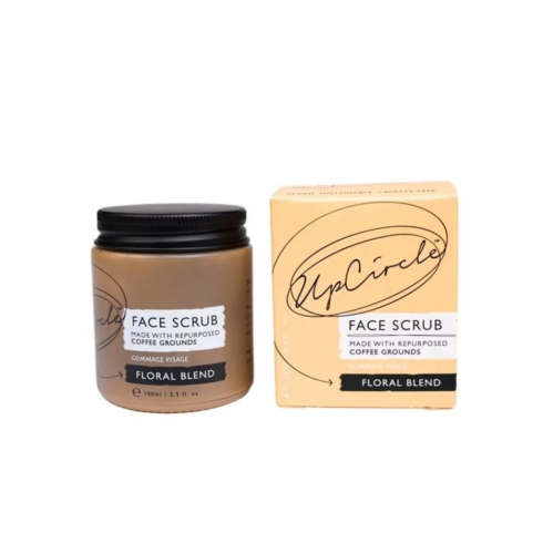 UPCIRCLE COFFEE FACE SCRUB-FLORAL BLEND 100ML-JAR