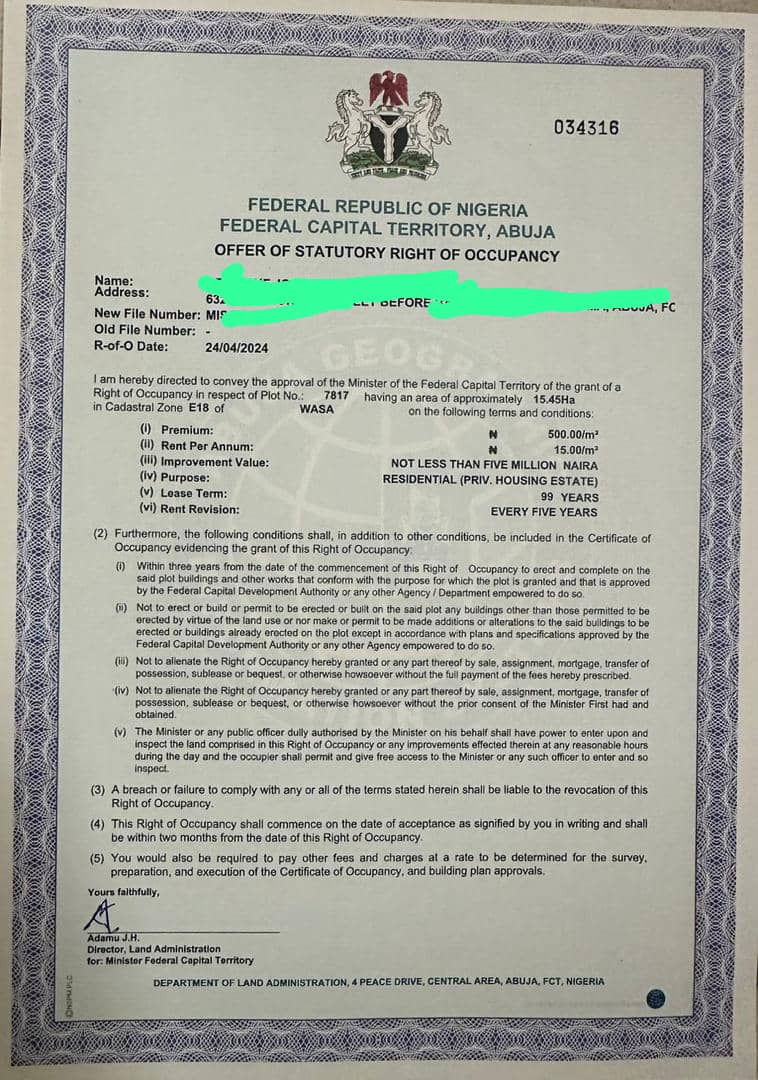 Land for Sale in Wasa, FCT - Image 1