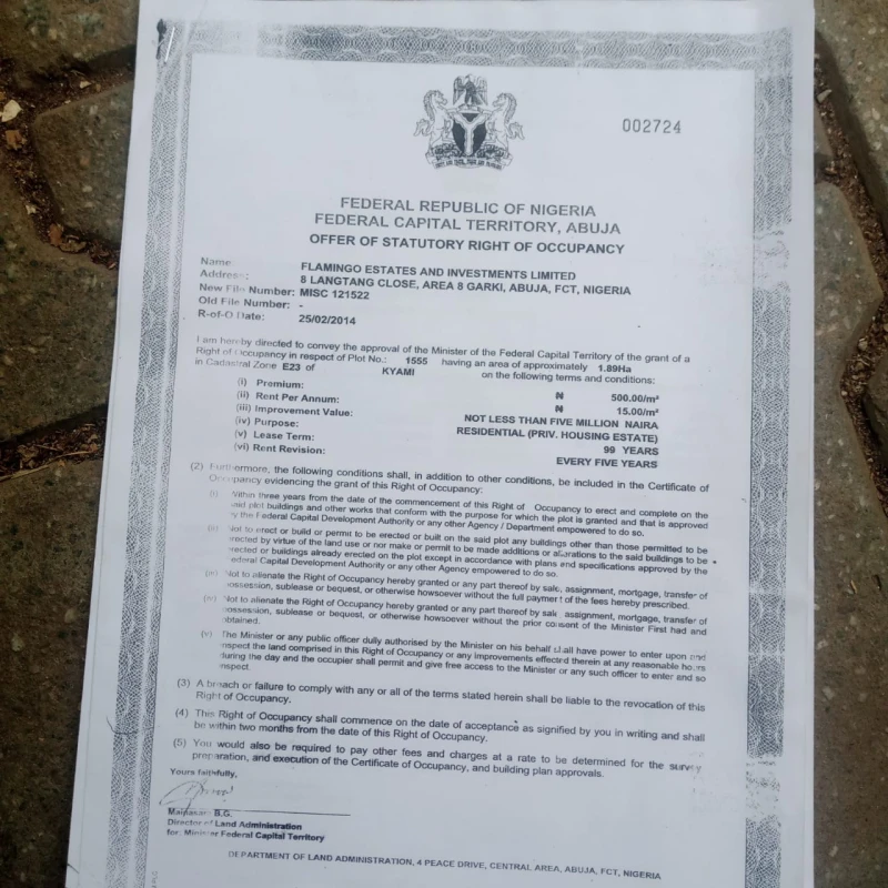 Land for Sale in Kyami, FCT - Image 1