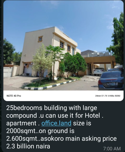 Hotel for Sale in Asokoro, FCT cover picture