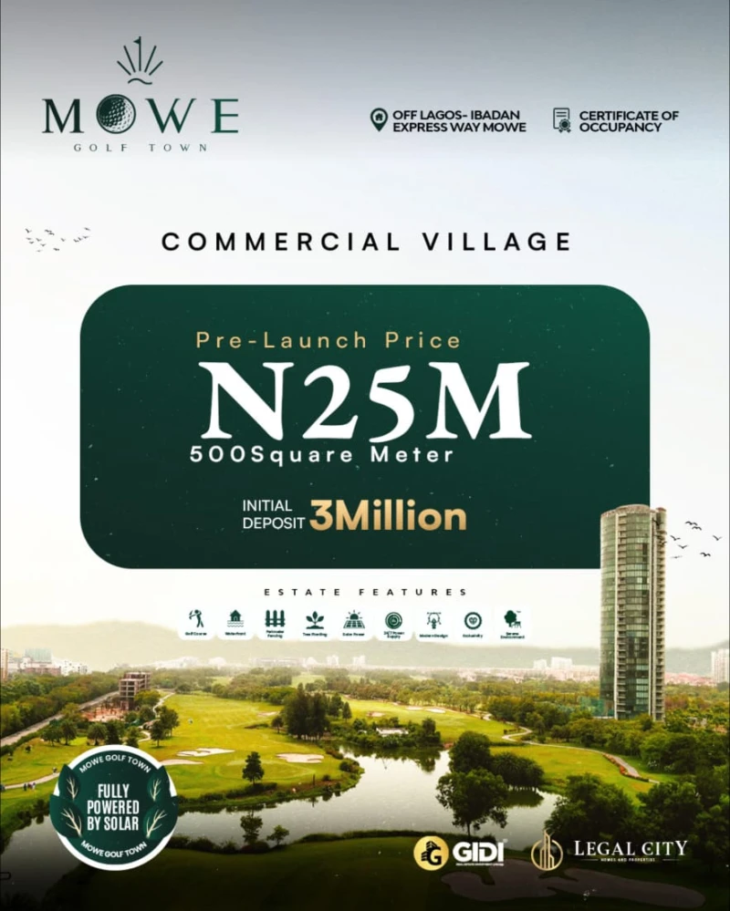 Bungalow for Sale in MOWE, Ogun - Image 1