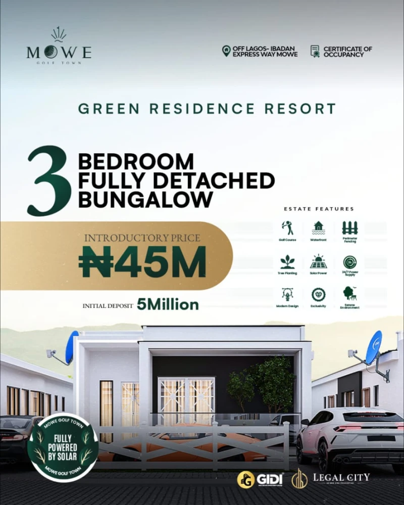 Bungalow for Sale in MOWE, Ogun cover picture