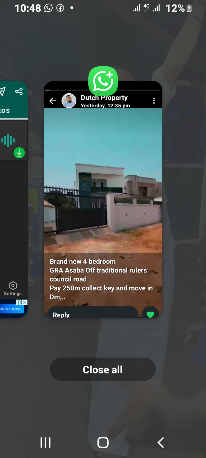 Duplex for Sale in Okpanam road, Delta