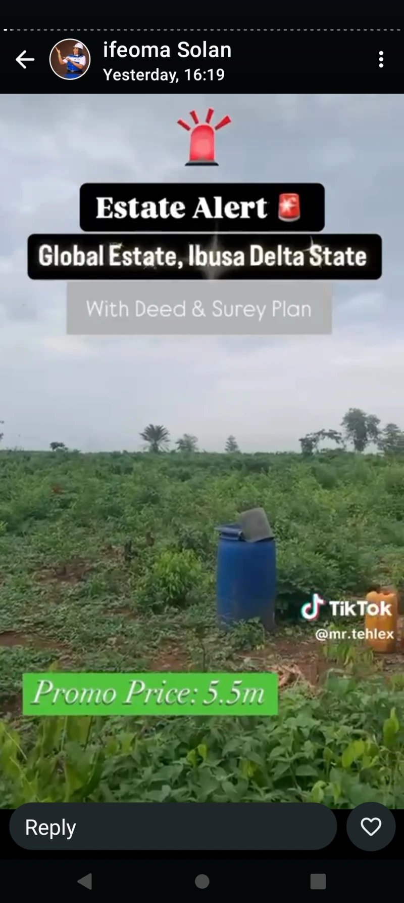 Land for Sale in Ibusa Road, Delta - Image 2