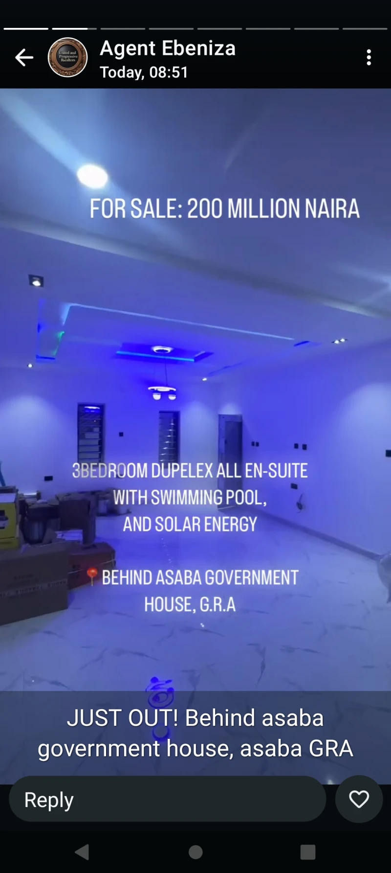 Duplex for Sale in Behind Asaba Government house, Delta - Image 1