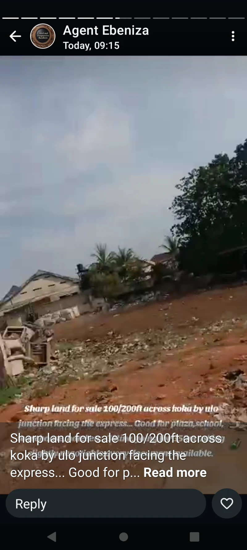 Land for Sale in Across koka by ULO, Delta - Image 1