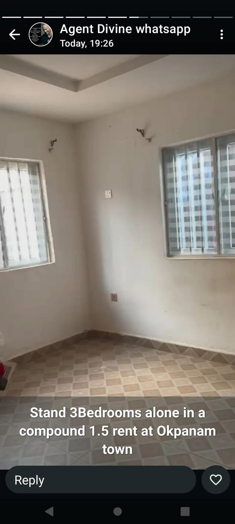 3 Bedroom Flat for Rent in Okpanam town, Delta - Image 2