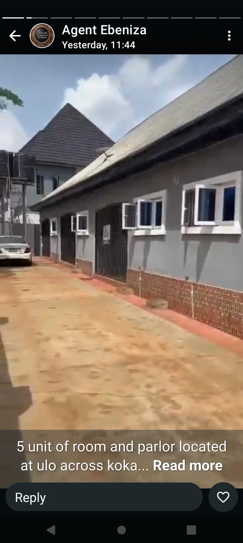 1 Bedroom Flat for Sale in 5 units of room and parlor at U.L.O. across koka, Delta - Image 1