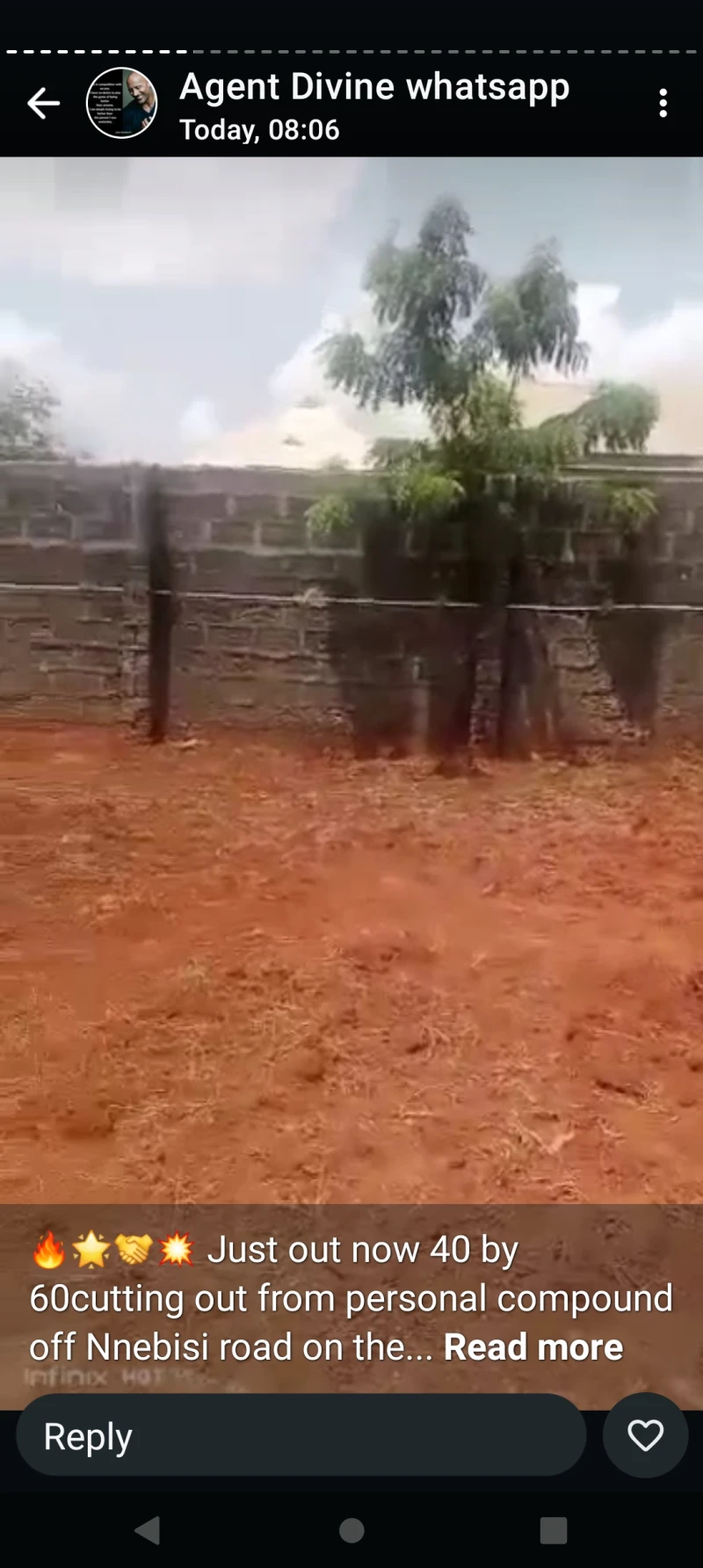Land for Sale in 40 by 60 cut from personal compound, Nnebisi road, Delta - Image 2