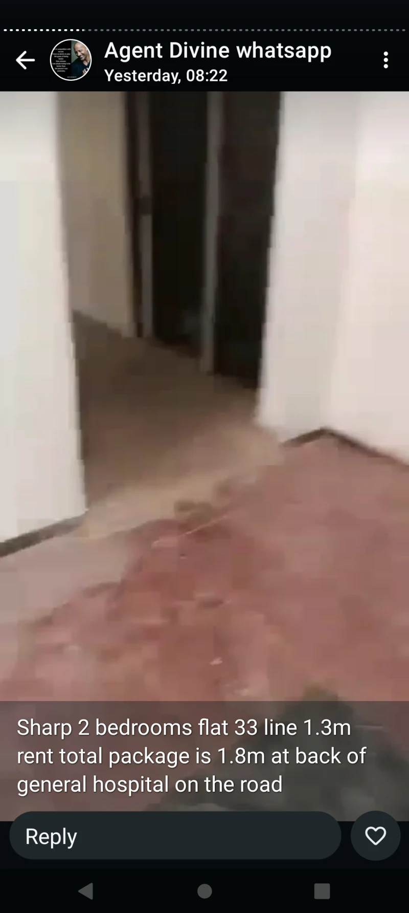 2 Bedroom Flat for Rent in Back of General Hospital, Delta - Image 1