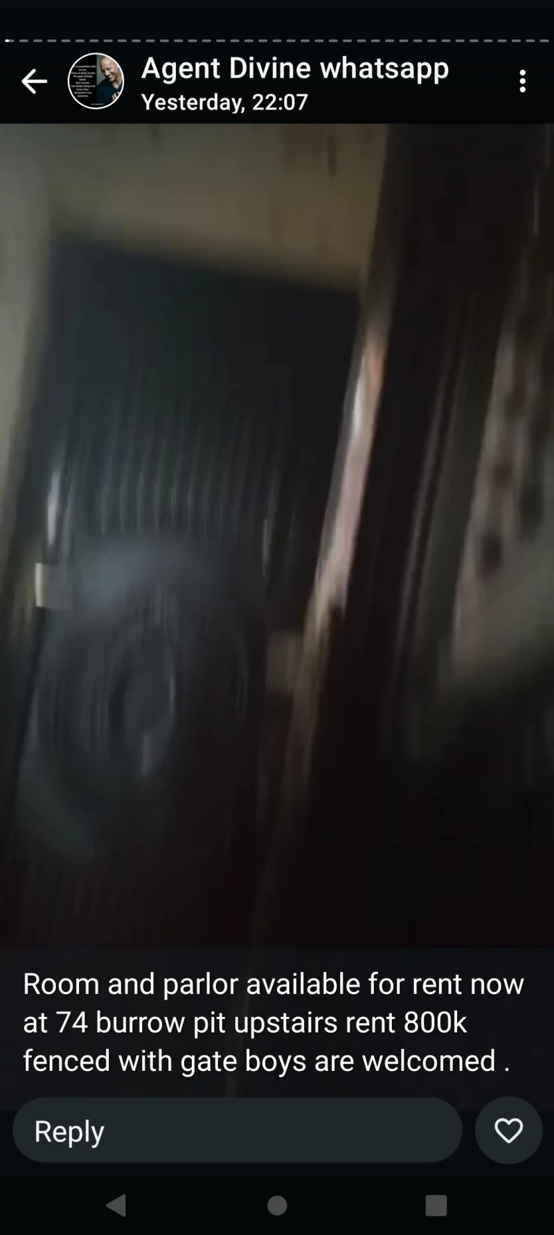 1 Bedroom Flat for Rent in 74 by borrow pit, Delta - Image 1