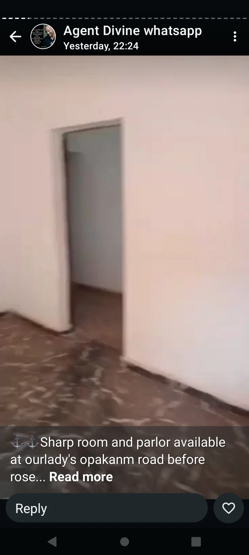 1 Bedroom Flat for Rent in Our Lady's Okpanam road, Delta - Image 1