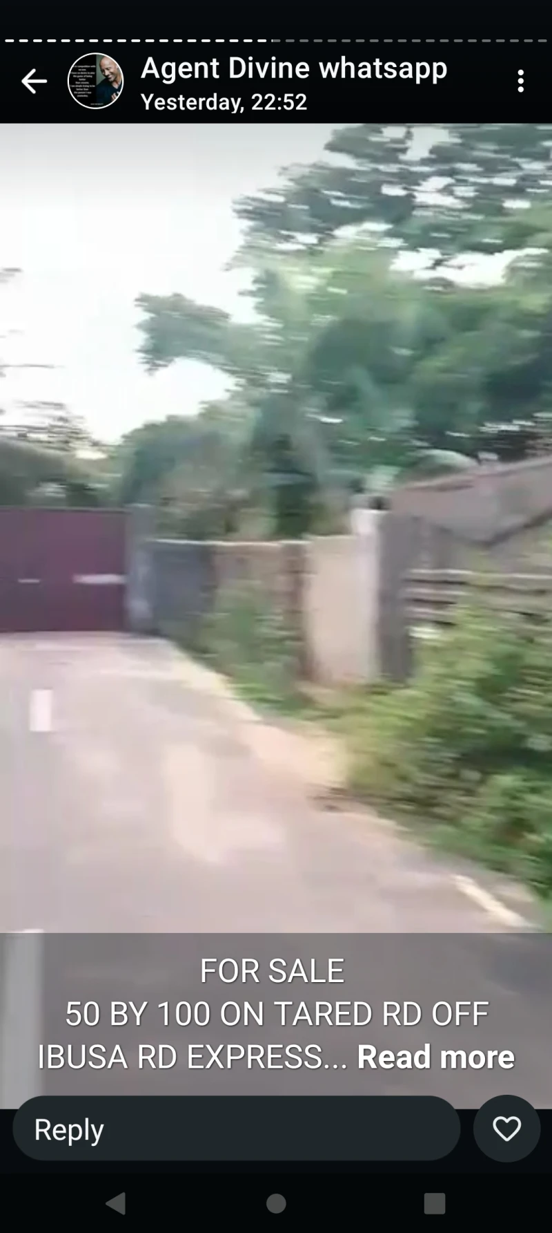 Land for Sale in Ibusa Road, Delta - Image 1