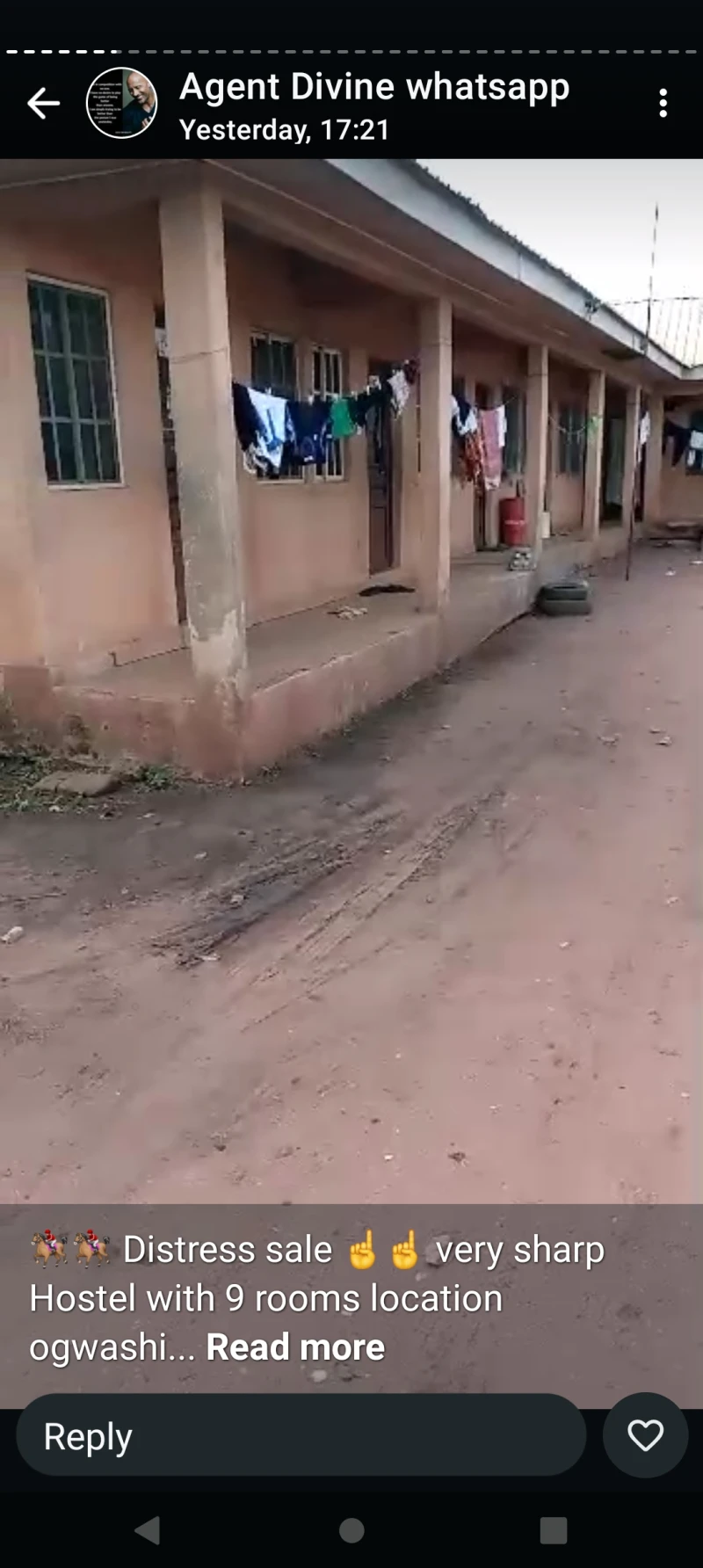 Hostel for Sale in 9 bedsitters at Ogwashi- Ukwu town., Delta - Image 1