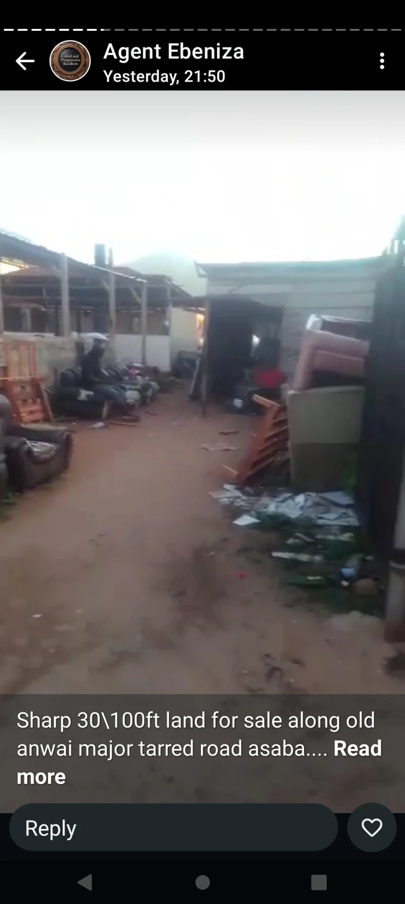 Land for Sale in 30 by 100 at old anwai road, Delta - Image 3