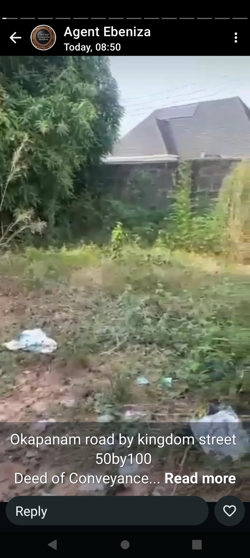 Land for Sale in 50 by 100 Okpanam road by Kingdom steet, Delta - Image 3