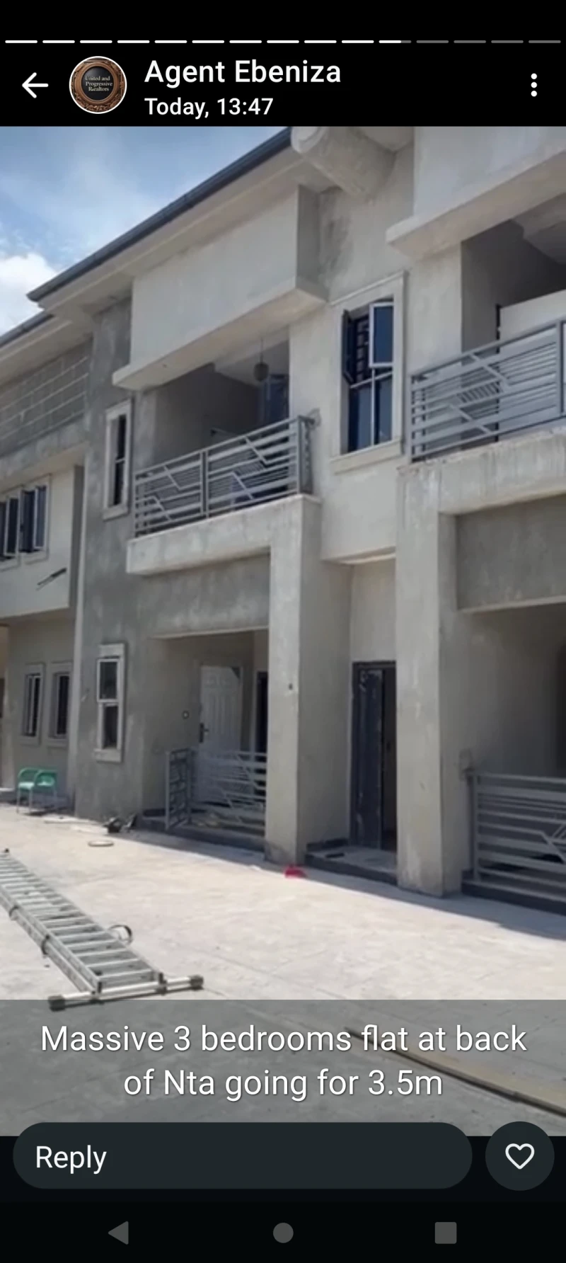 3 Bedroom Flat for Rent in Back of NTA, Delta - Image 1