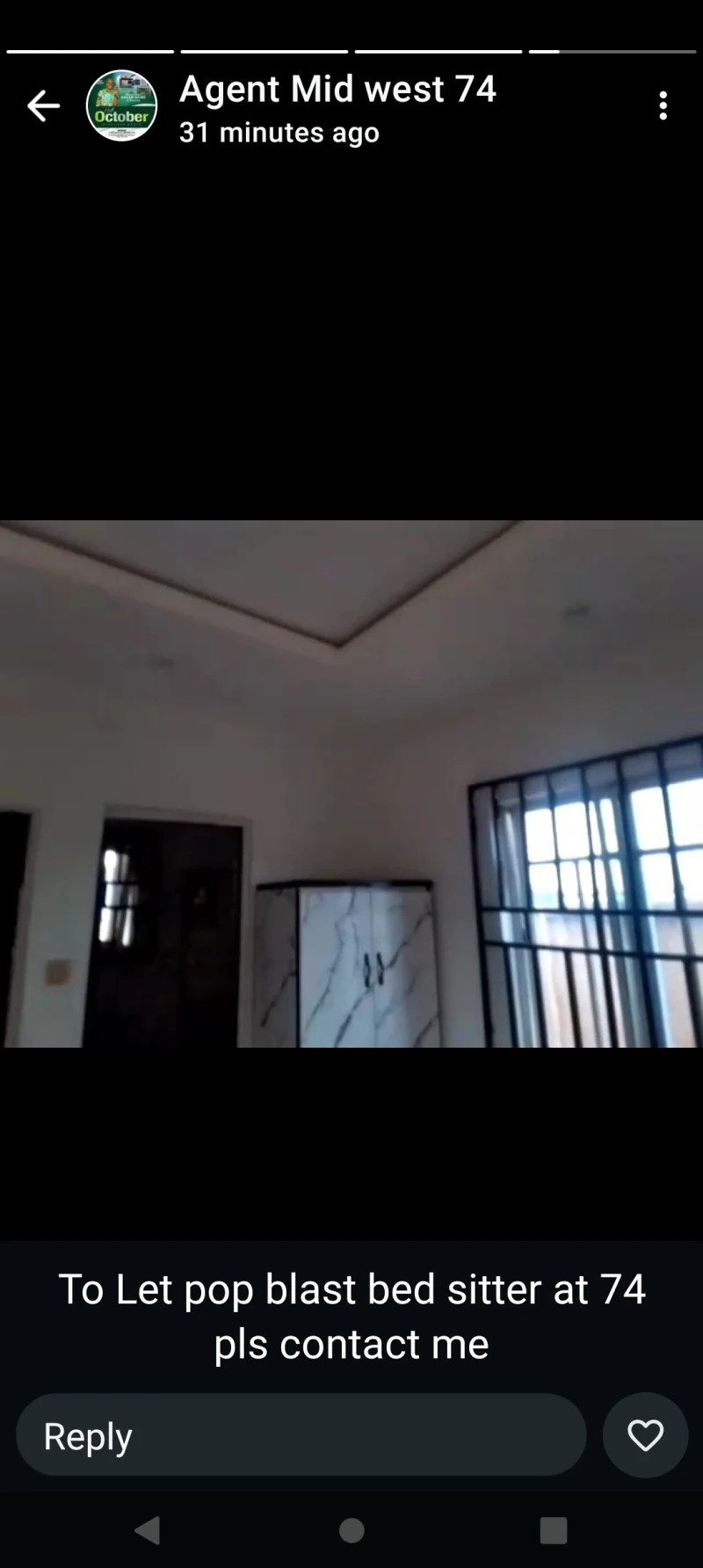 SelfContain for Rent in POP bed sitter at 74, Anwai road, Delta - Image 1