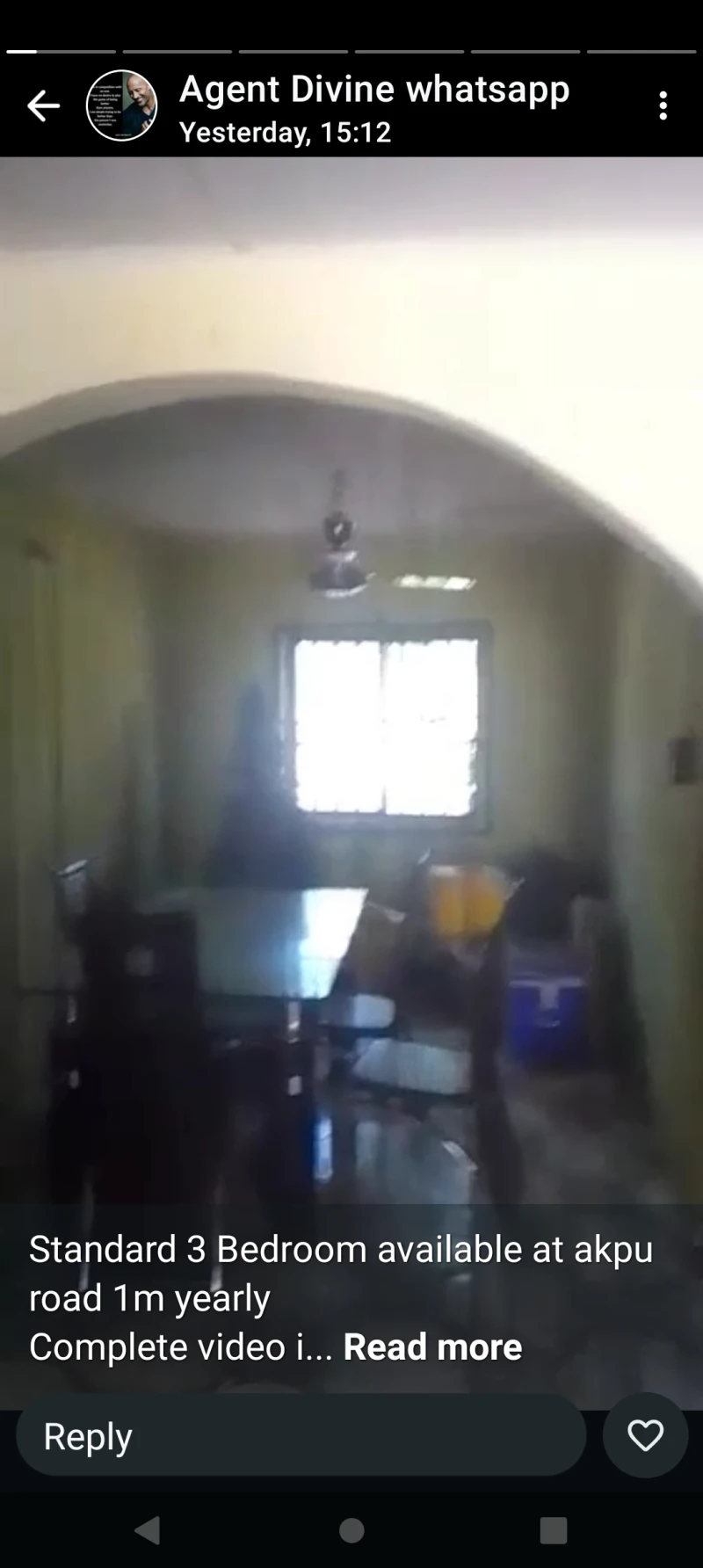 3 Bedroom Flat for Rent in Akpu road, Okpanam, Delta - Image 1