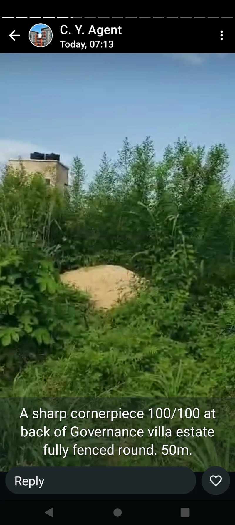 Land for Sale in 100 by 100 back of governance villa ibusa road, Delta - Image 1