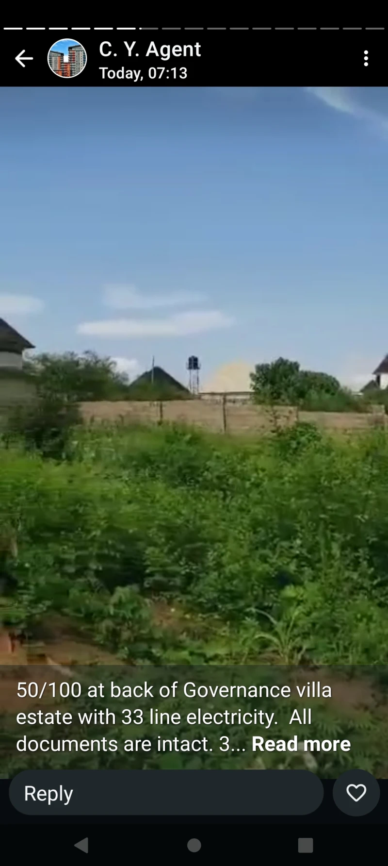 Land for Sale in 50 by 100 back of Governance villa, Delta - Image 3