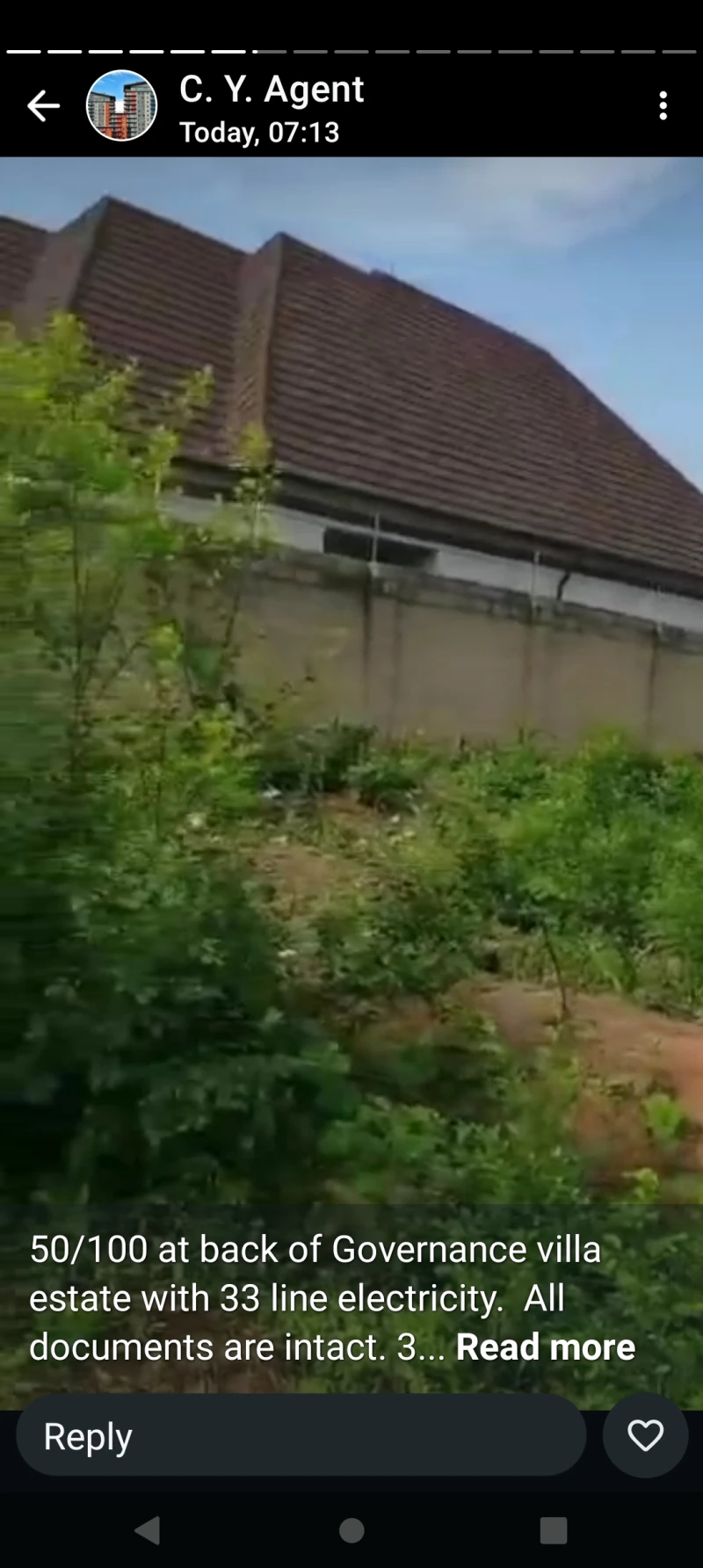 Land for Sale in 50 by 100 back of Governance villa, Delta - Image 2
