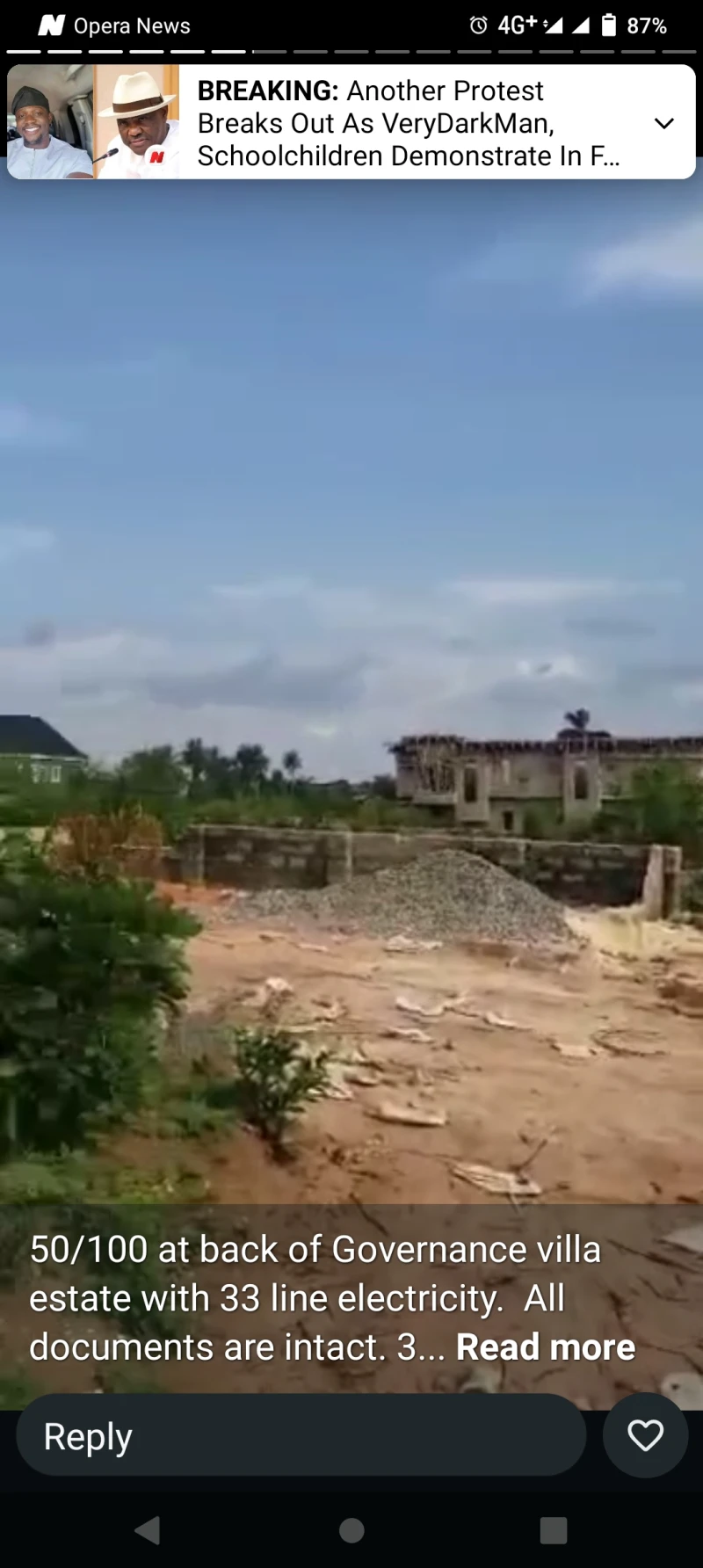 Land for Sale in 50 by 100 back of Governance villa, Delta - Image 5