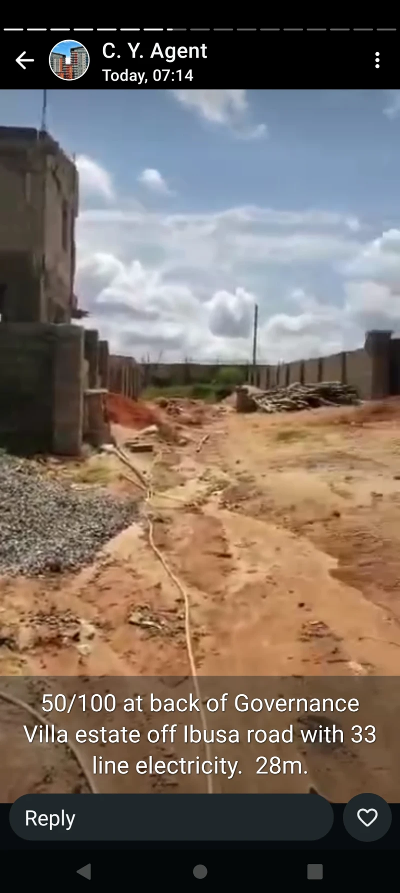 Land for Sale in Back of Governance villa, Delta - Image 1