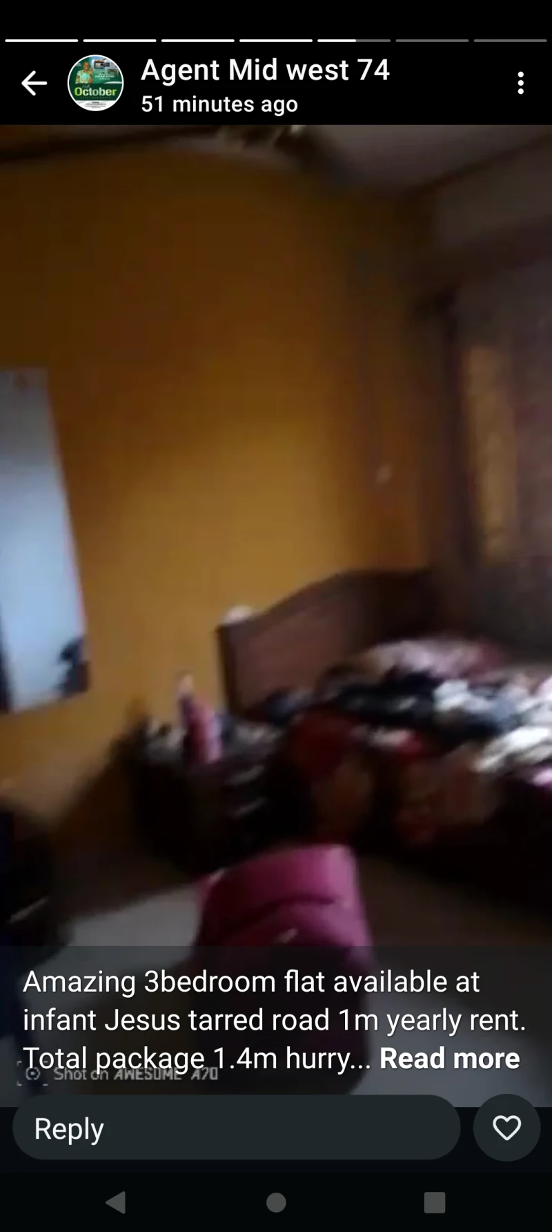 3 Bedroom Flat for Rent in Infact Jesus, Delta - Image 1