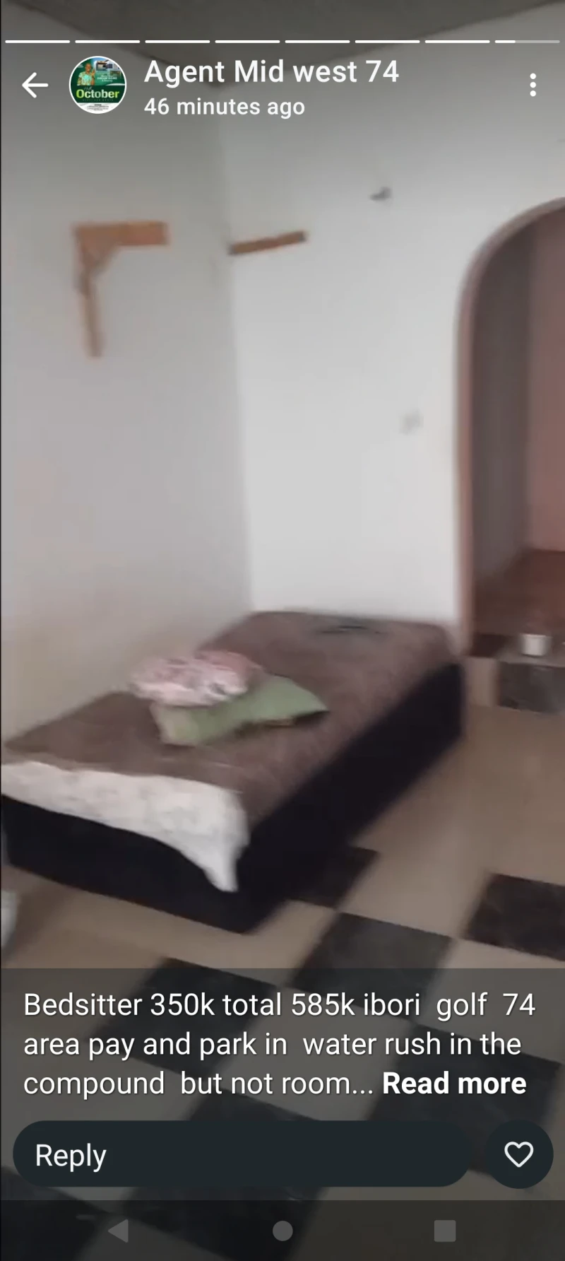 SelfContain for Rent in Back of Ibori golf, Delta - Image 1